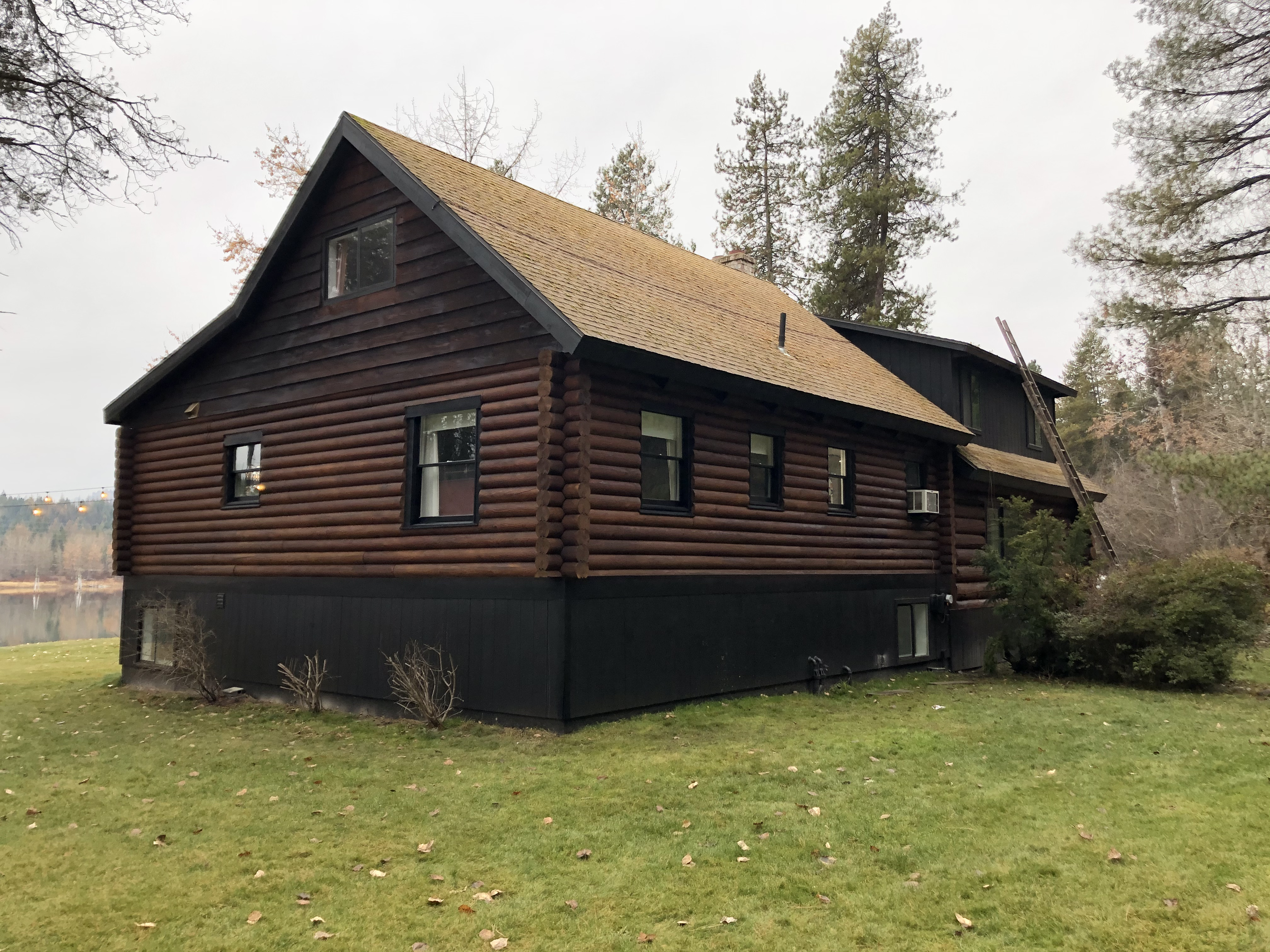 Log Home in Newport After Restoration