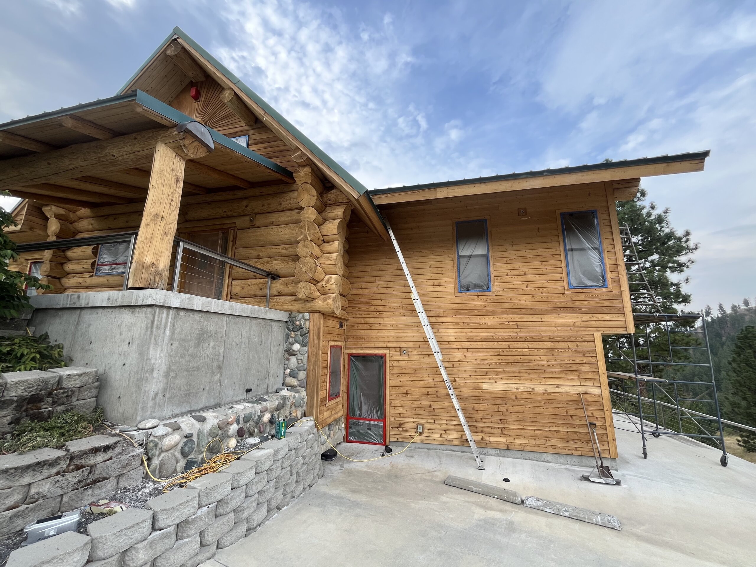 Chewelah Log Home Restoration